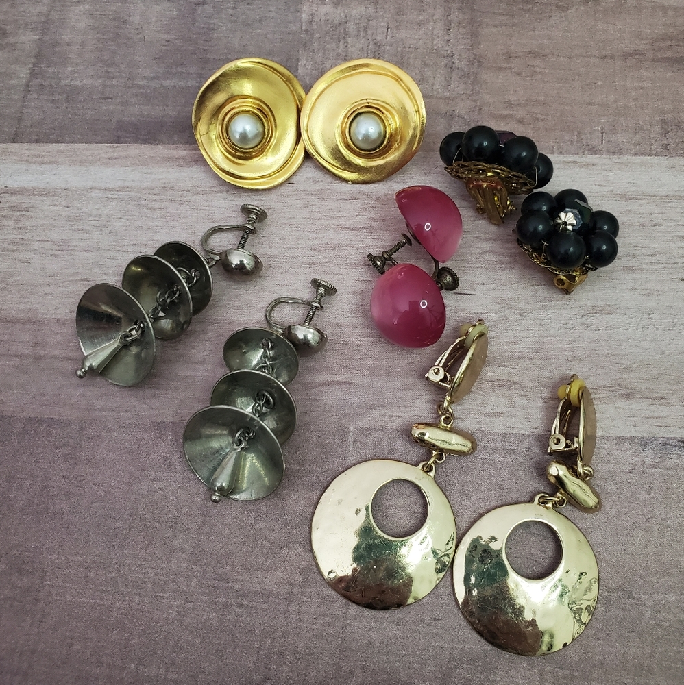 Clip on & screw back earrings